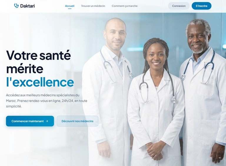 Daktari, plateforme de rendez-vous avec des médecins spécialistes